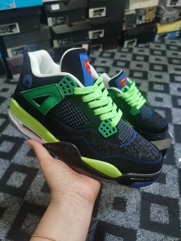 (image for) Air Jordan 4 Retro "Doernbecher" 308497-015 Men's Shoes Black Green-56